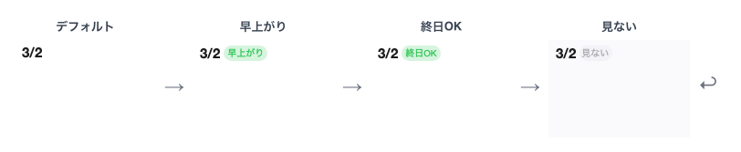 時間プリセット パステル